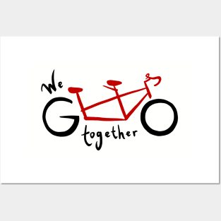 We go together - red Posters and Art